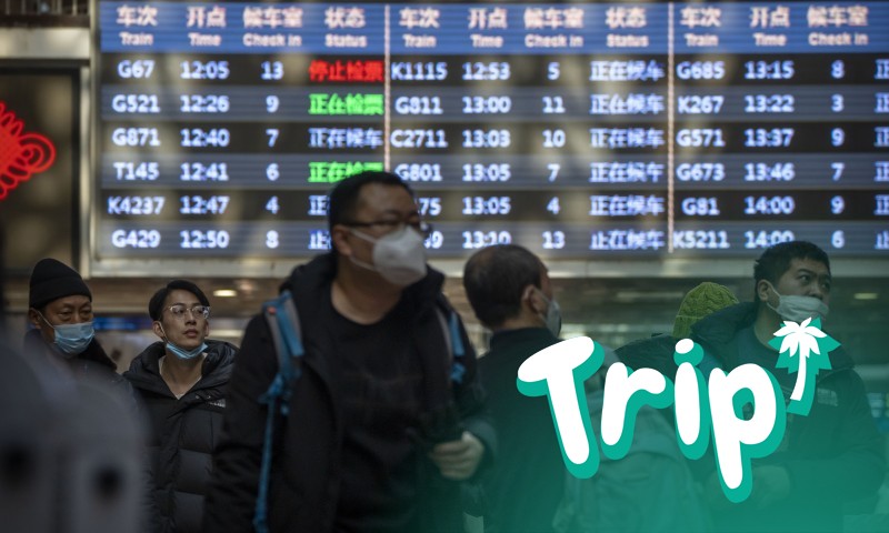As viagens de e para a China continuam longe dos níveis pré-pandemia